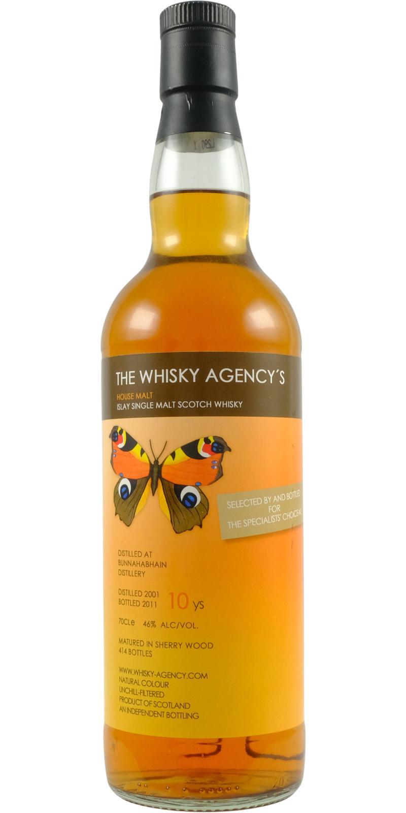 Bunnahabhain 2001 TWA House Malt