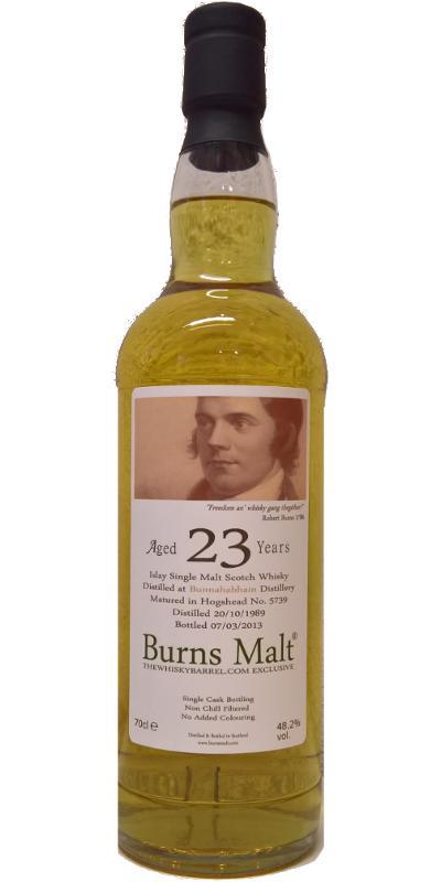 Bunnahabhain 1989 TWB Burns Malt