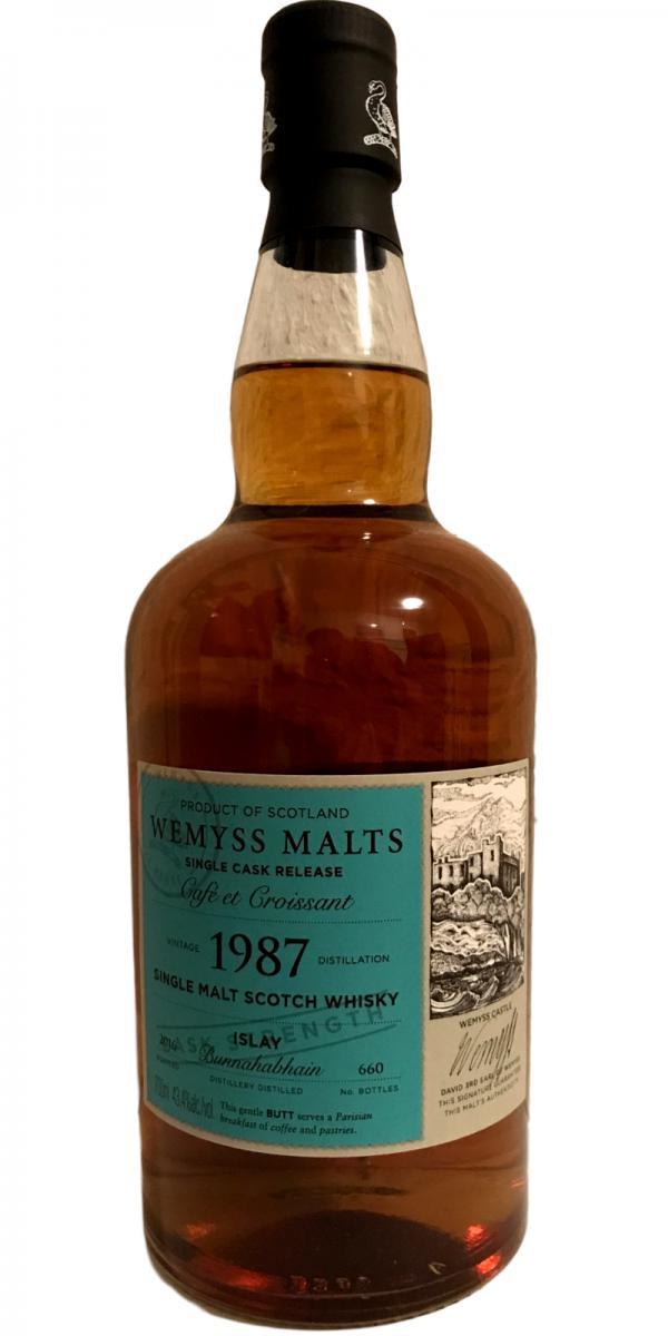 Bunnahabhain 1987 Wy Café et Croissant