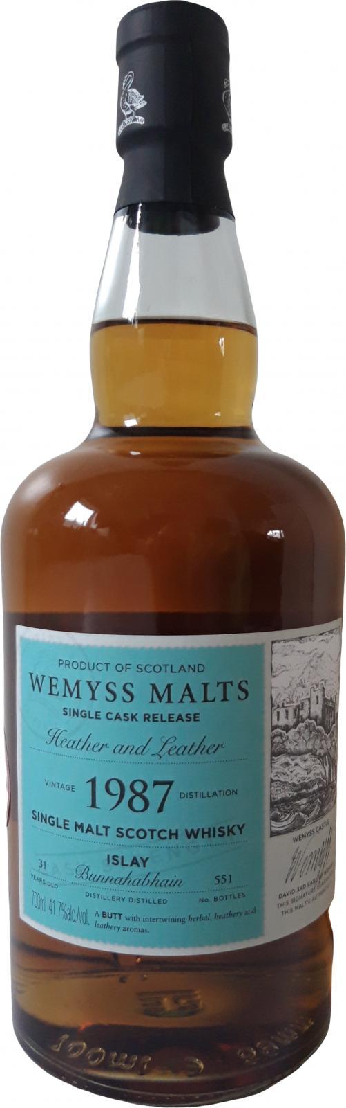 Bunnahabhain 1987 Wy Heather and Leather