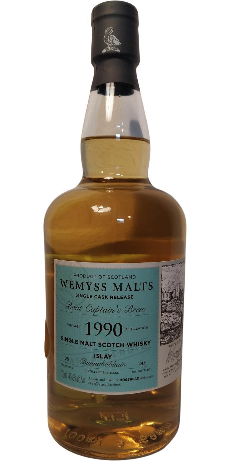 Bunnahabhain 1990 Wy Boat Captain's Brew