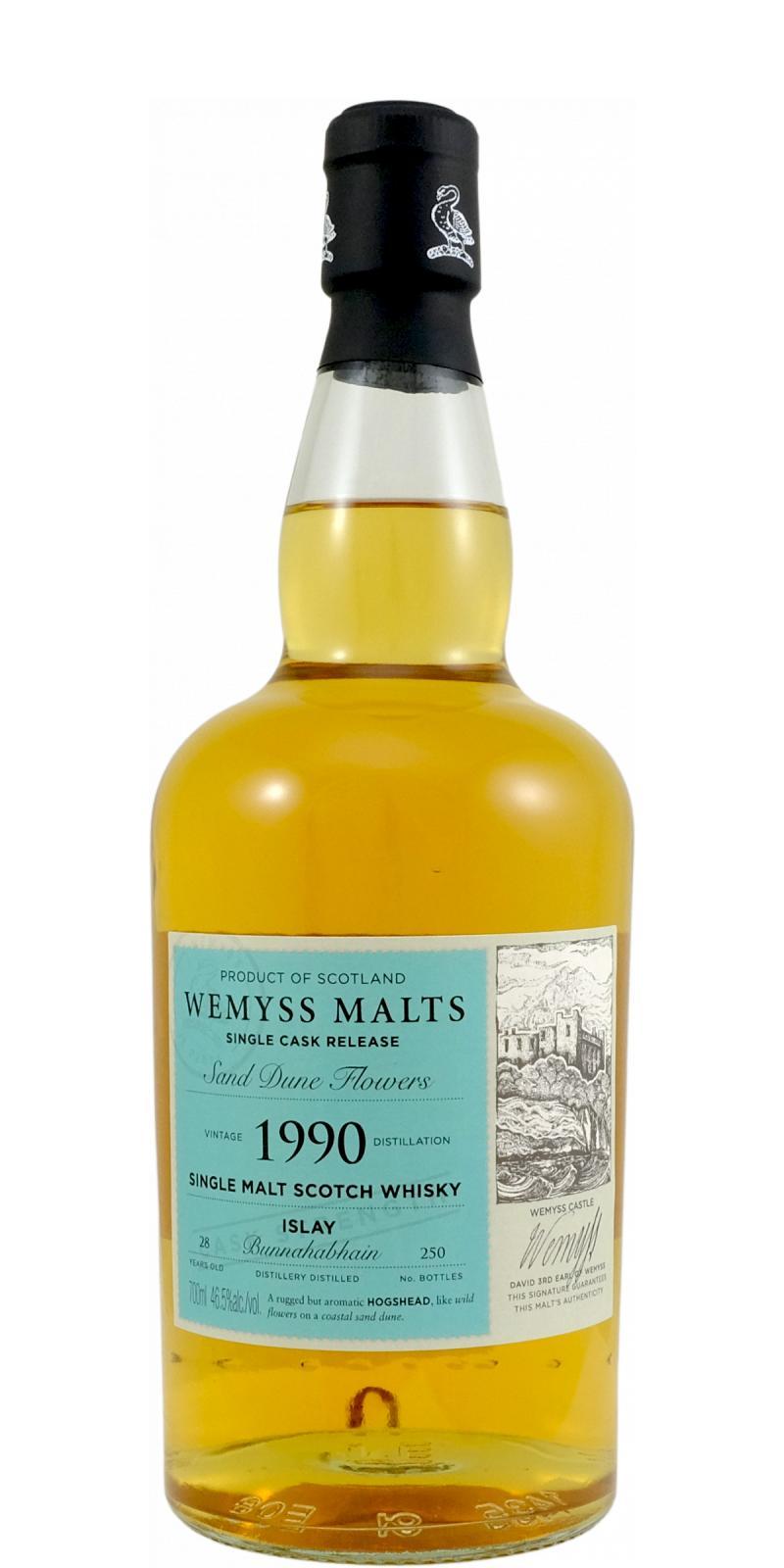 Bunnahabhain 1990 Wy Sand Dune Flowers