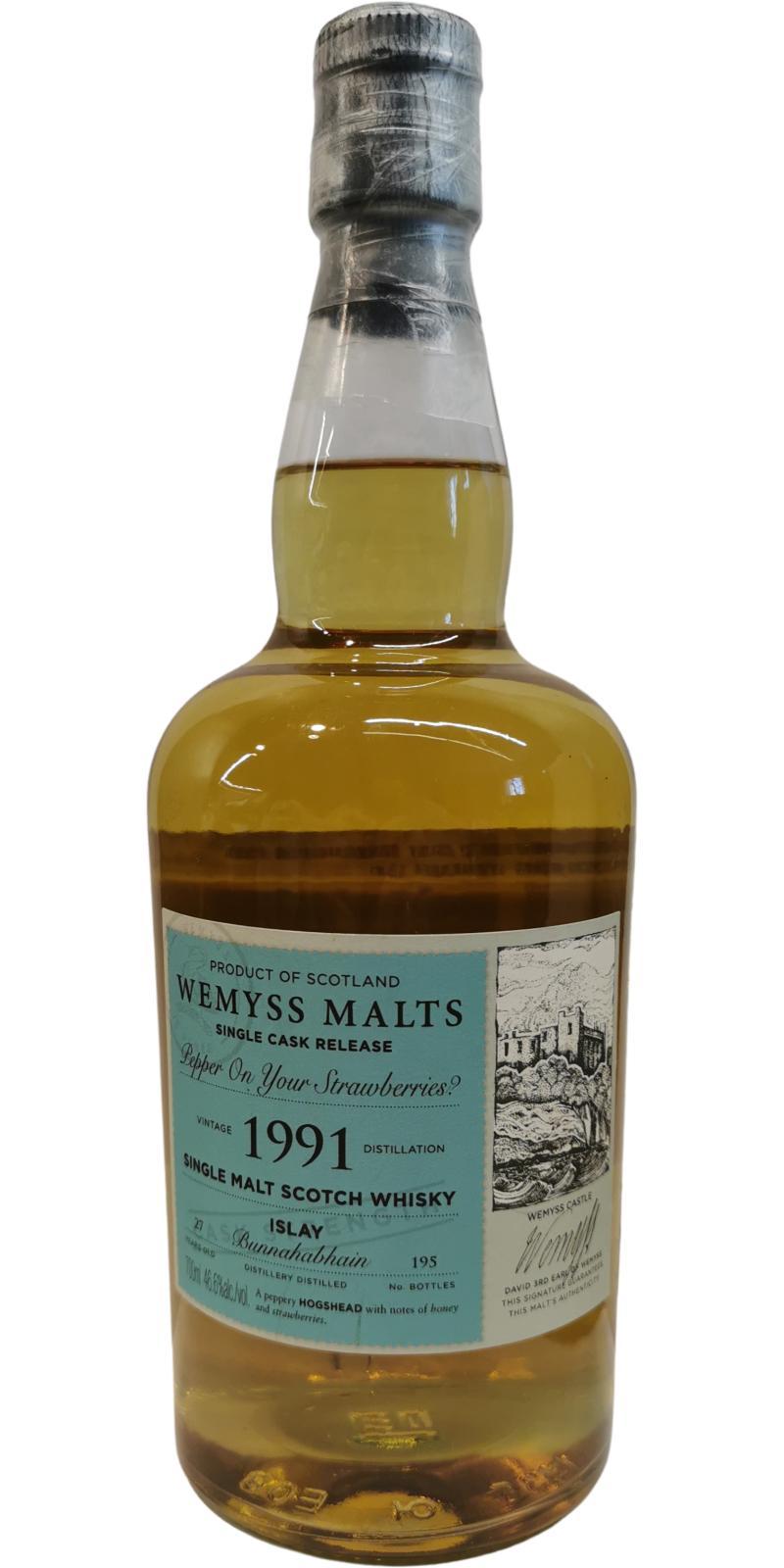 Bunnahabhain 1991 Wy Pepper On Your Strawberries?