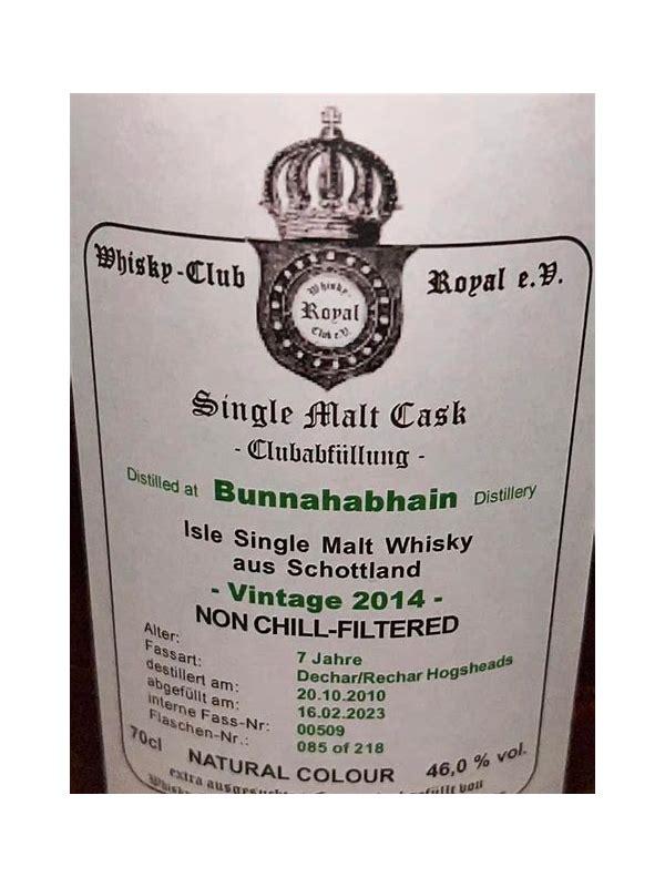 Bunnahabhain 2014 WCR Clubabfüllung