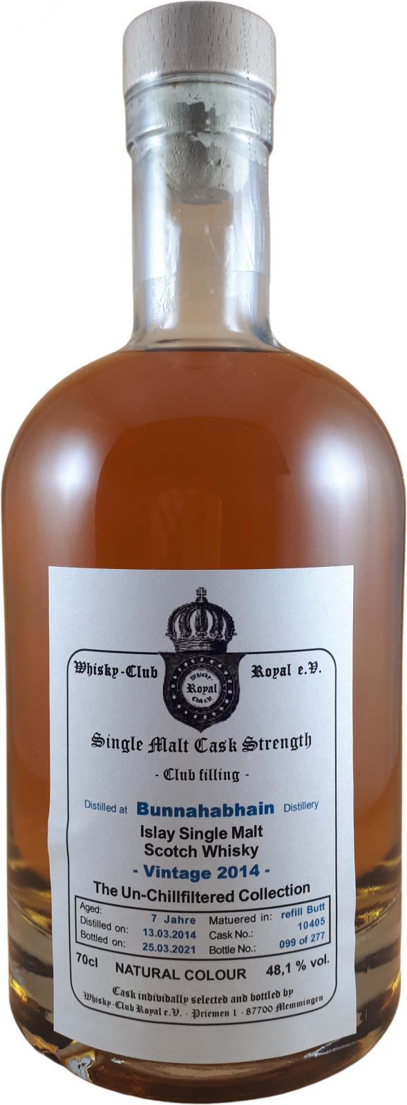 Bunnahabhain 2014 WCR - see note by RoyalScotsman Club filling