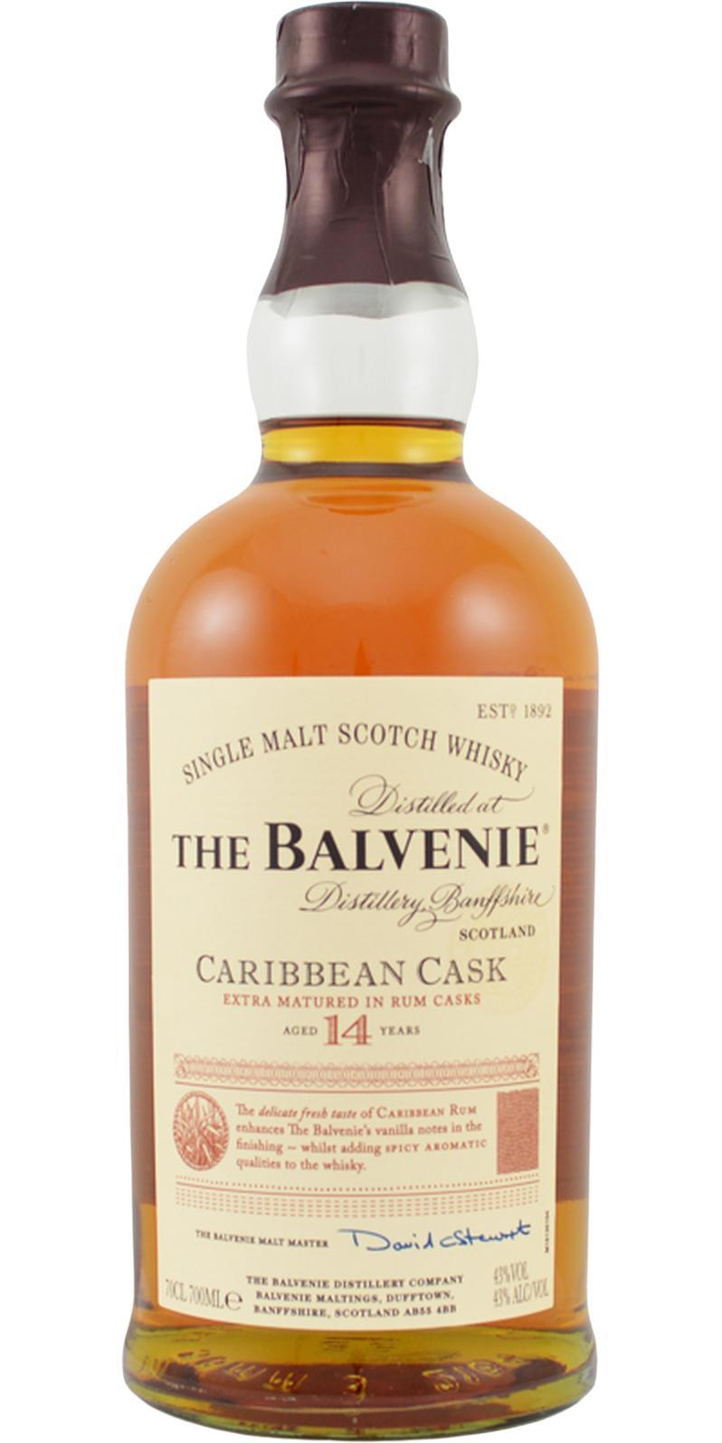 Balvenie 14-year-old Caribbean Cask
