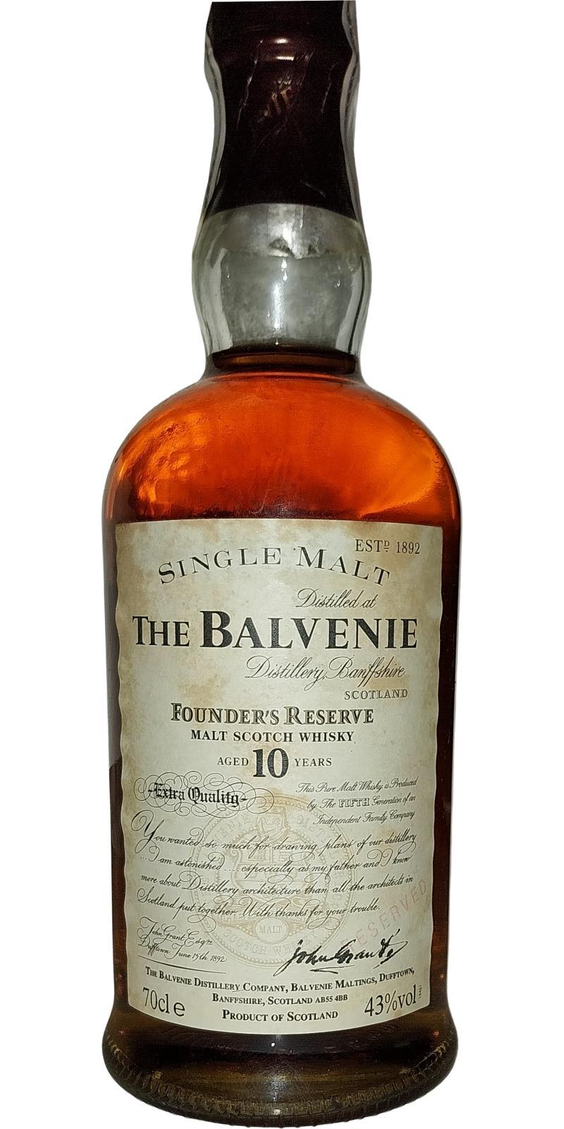 Balvenie 10-year-old Founder's Reserve