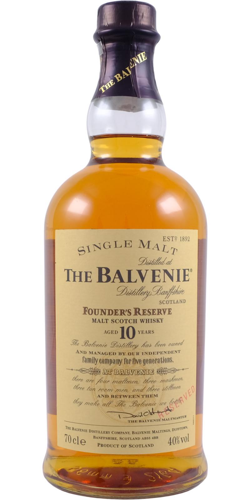 Balvenie 10-year-old Founder's Reserve