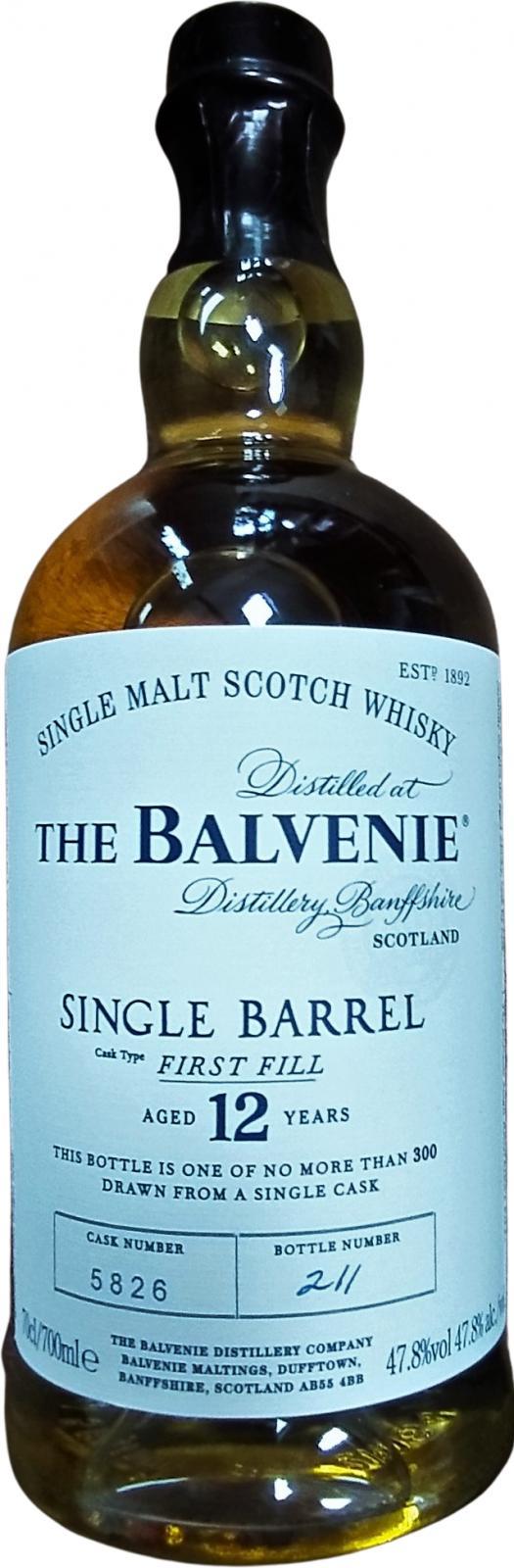 Balvenie 12-year-old Single Barrel