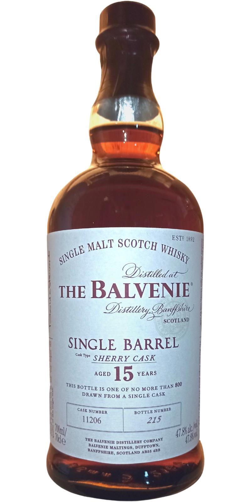 Balvenie 15-year-old Single Barrel - Sherry Cask