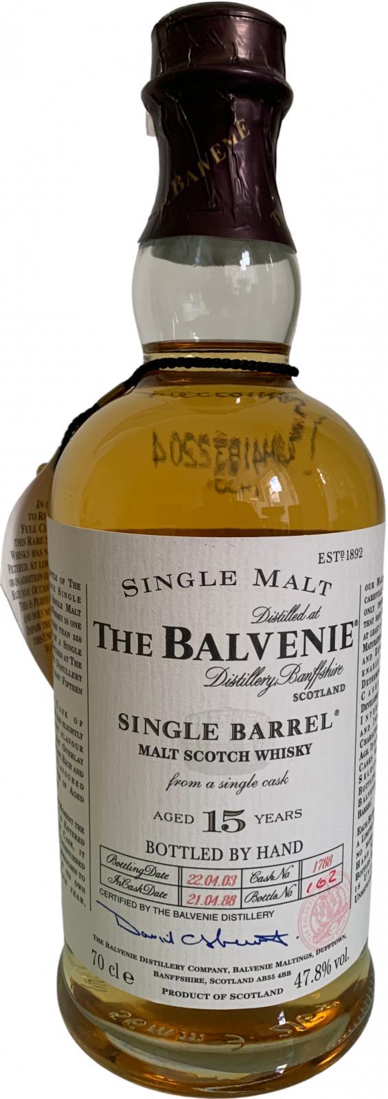 Balvenie 15-year-old Single Barrel