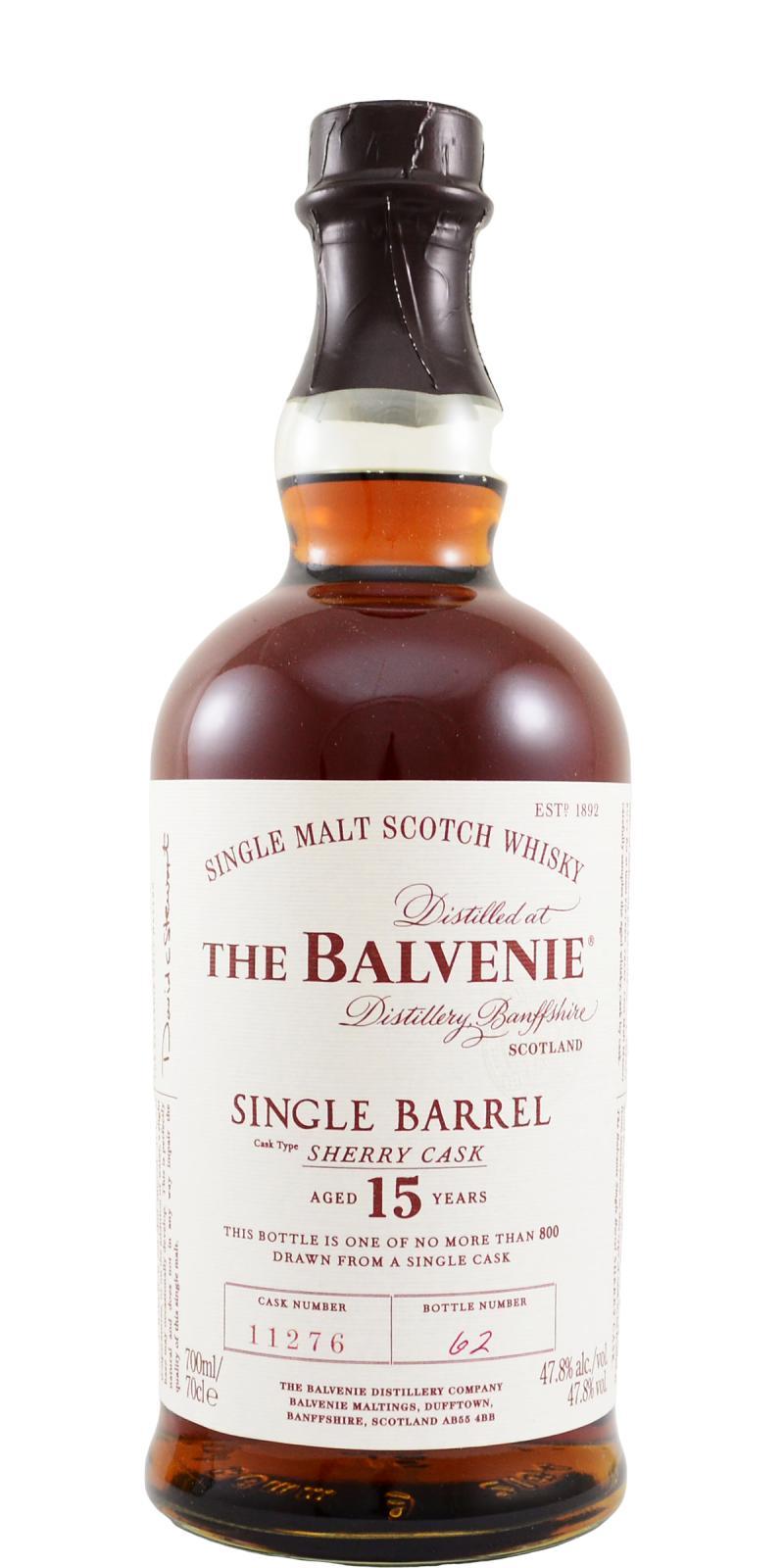 Balvenie 15-year-old Single Barrel - Sherry Cask