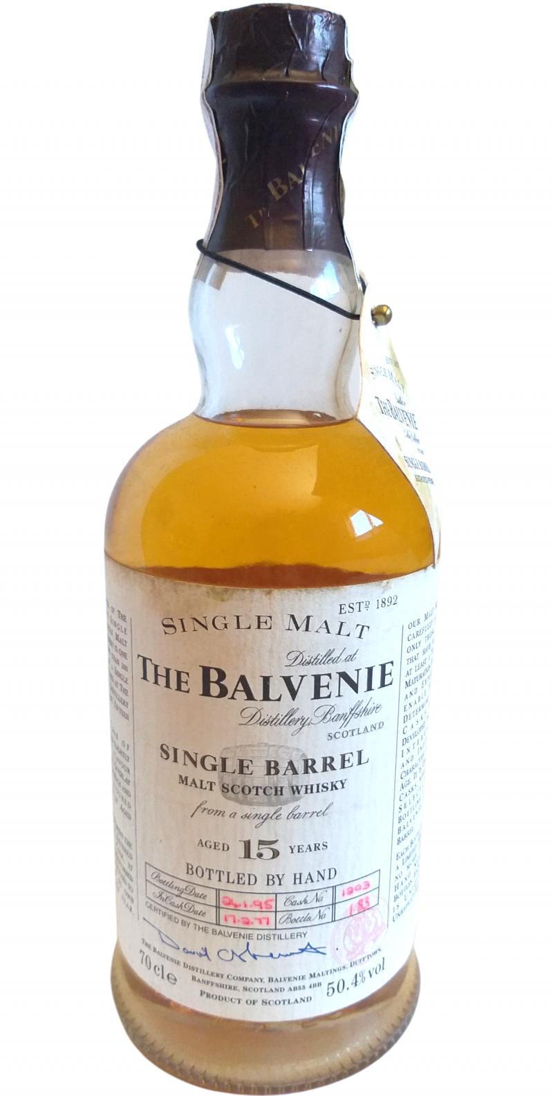 Balvenie 15-year-old Single Barrel