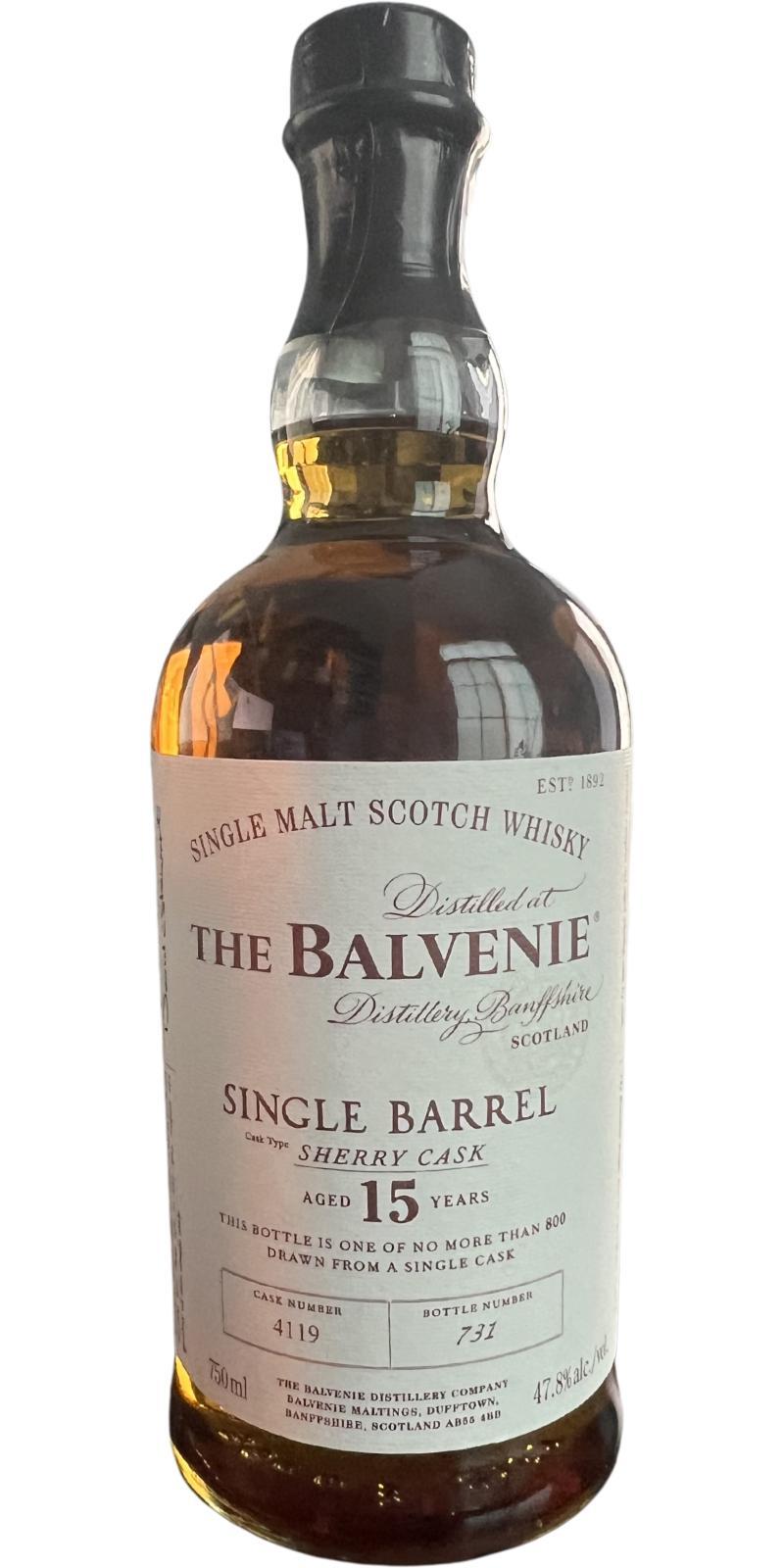 Balvenie 15-year-old Single Barrel