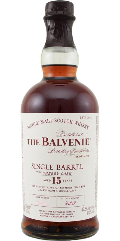 Balvenie 15-year-old Single Barrel - Sherry Cask