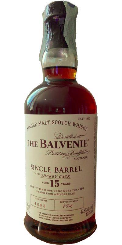Balvenie 15-year-old Single Barrel - Sherry Cask