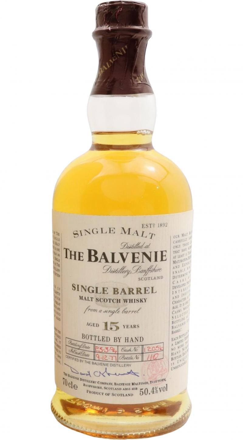 Balvenie 15-year-old Single Barrel