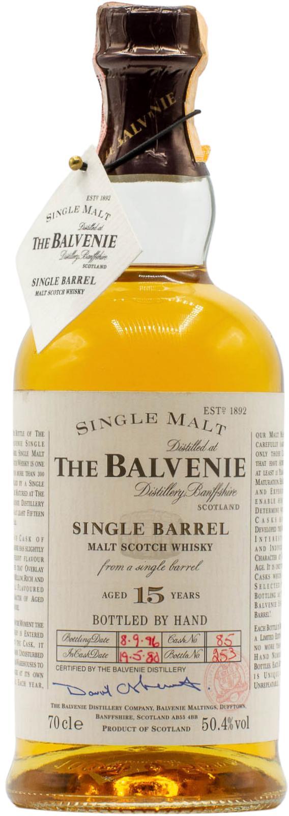 Balvenie 15-year-old Single Barrel