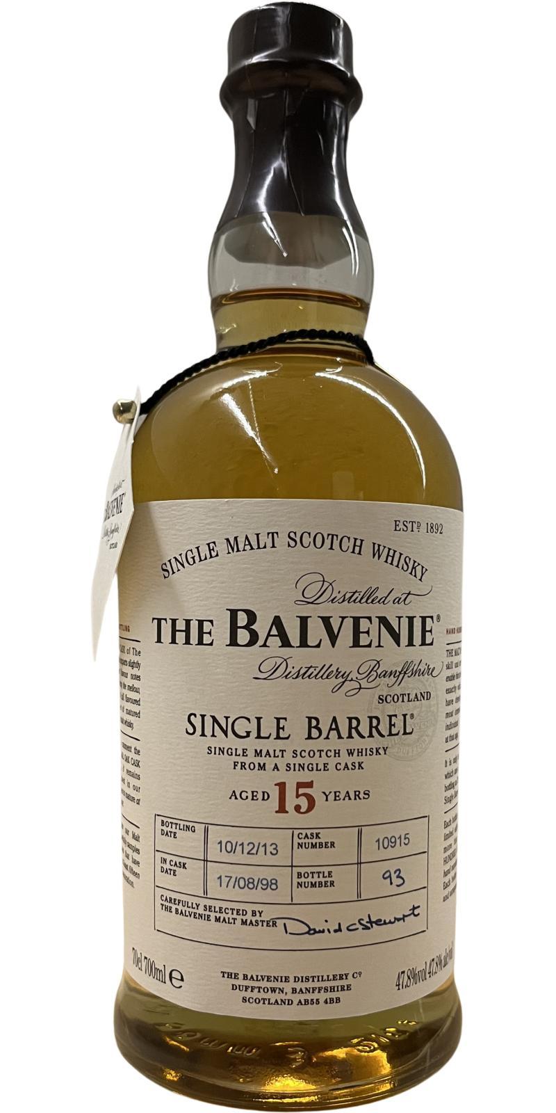 Balvenie 15-year-old Single Barrel