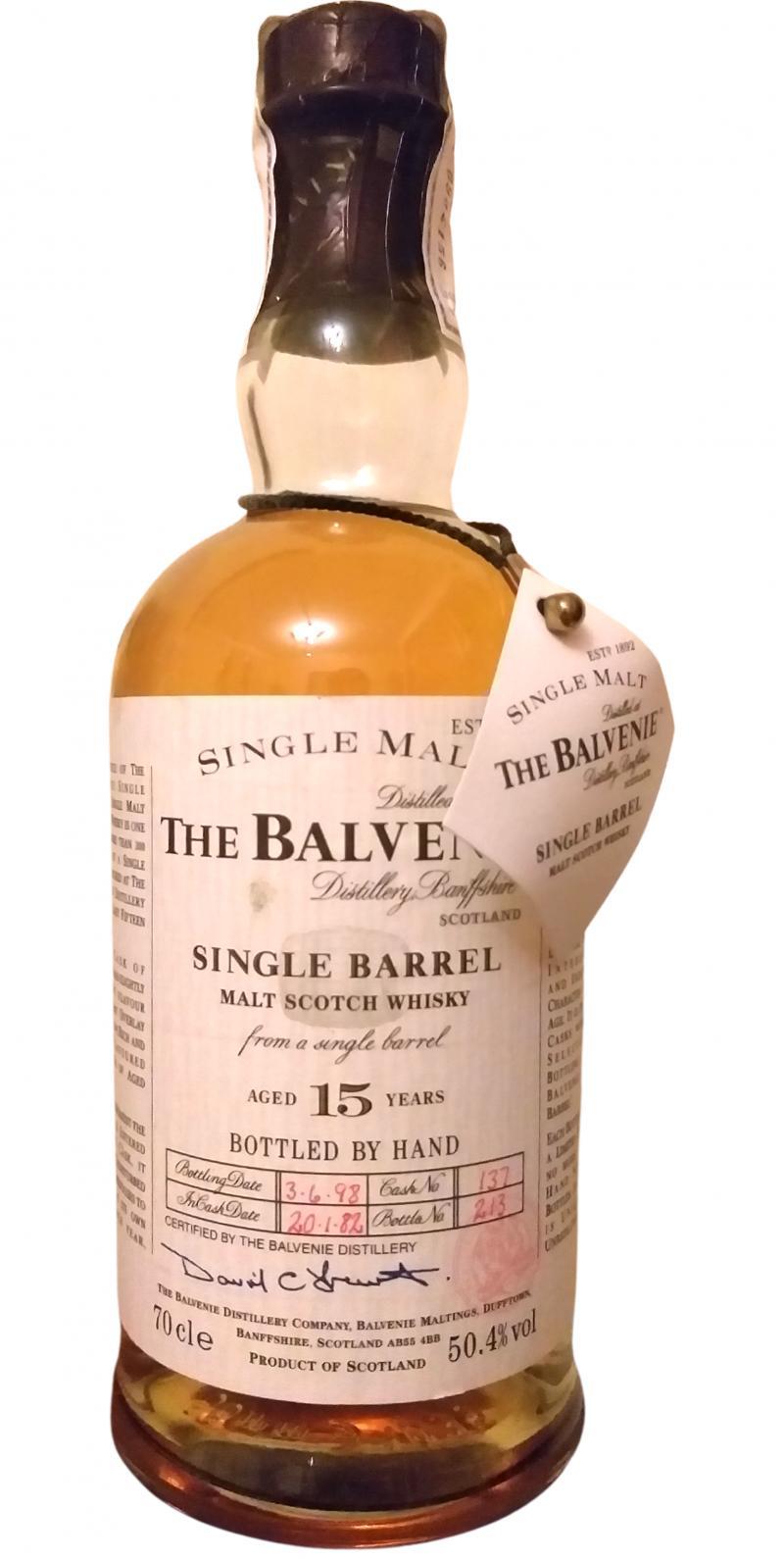 Balvenie 15-year-old Single Barrel
