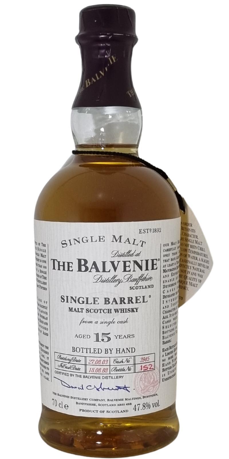 Balvenie 15-year-old Single Barrel