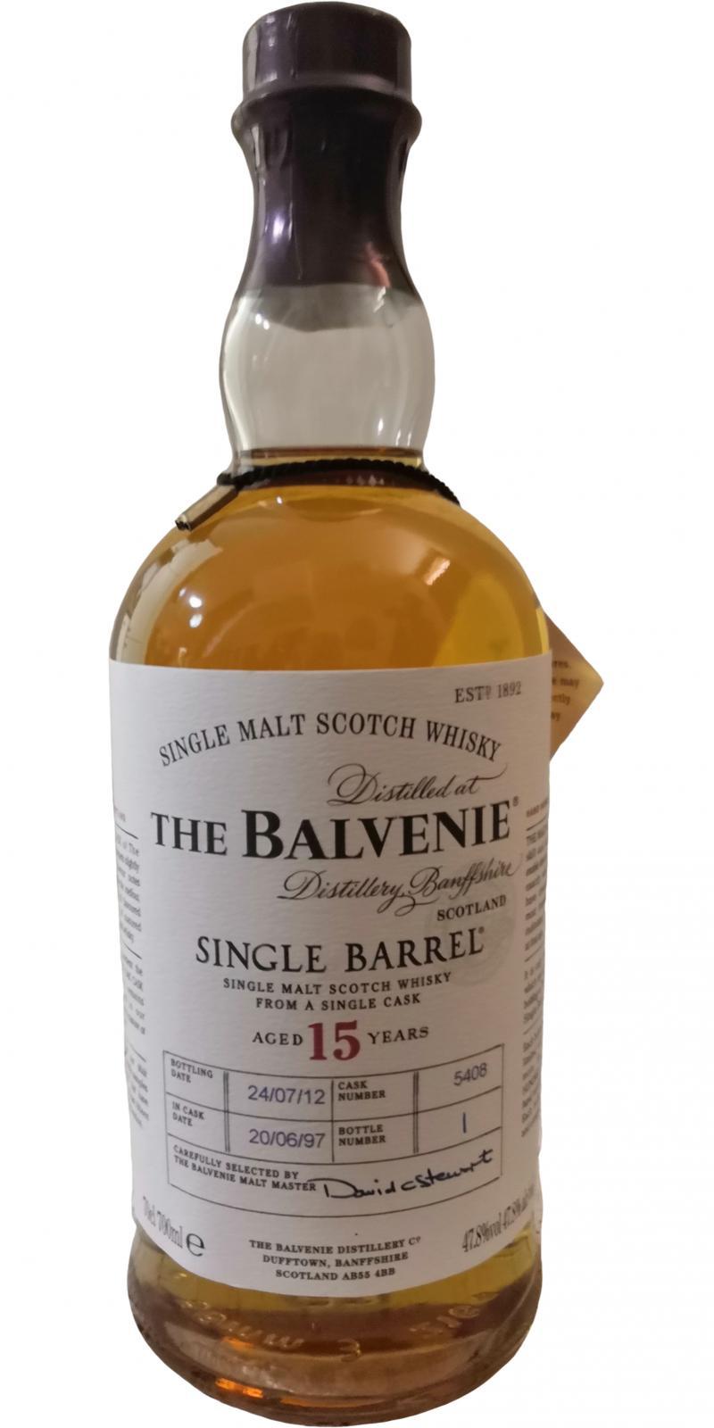Balvenie 15-year-old Single Barrel