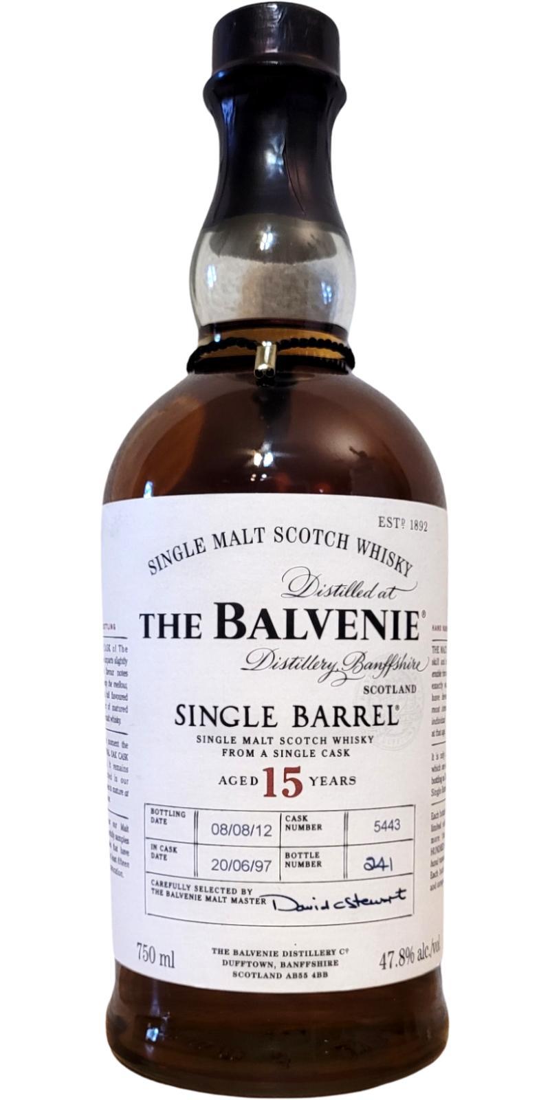 Balvenie 15-year-old Single Barrel