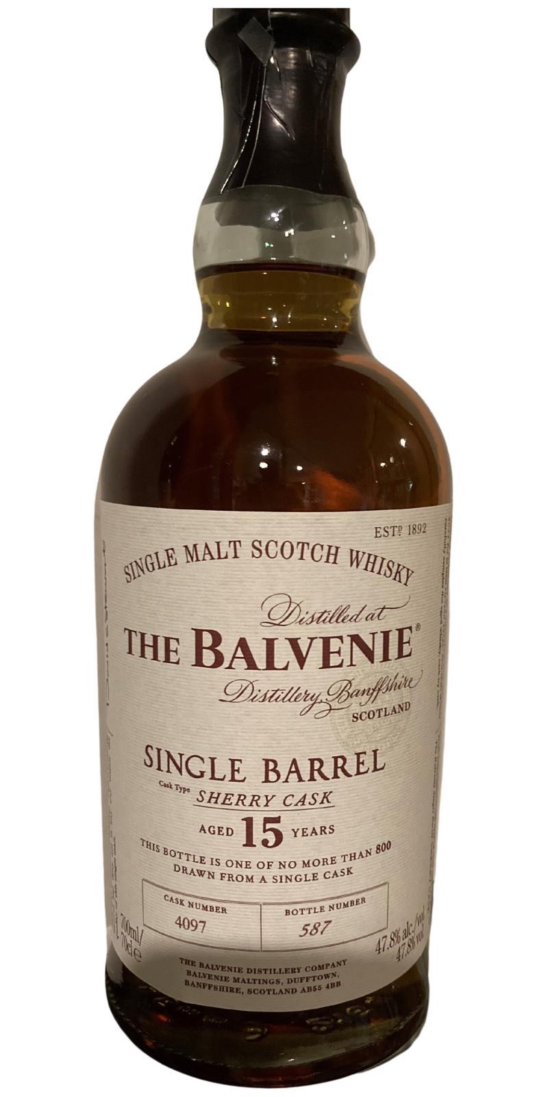 Balvenie 15-year-old Single Barrel - Sherry Cask