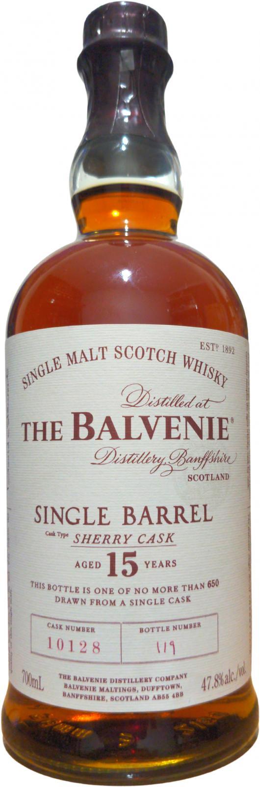 Balvenie 15-year-old Single Barrel - Sherry Cask