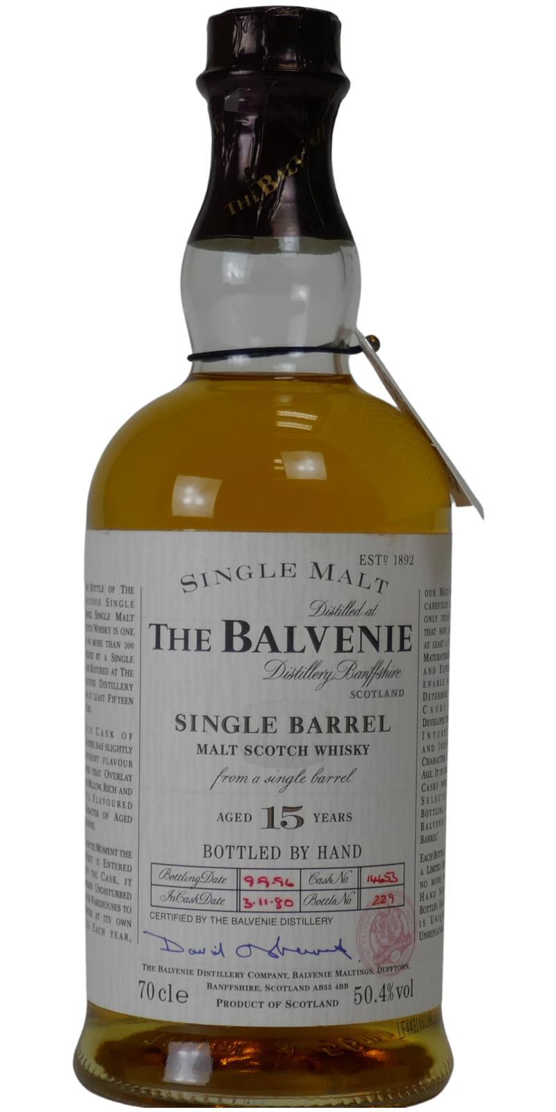 Balvenie 15-year-old Single Barrel