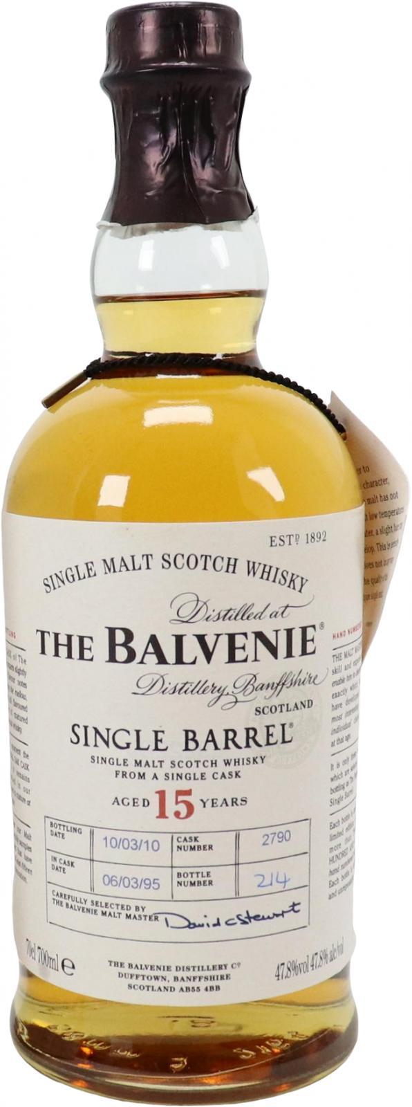 Balvenie 15-year-old Single Barrel