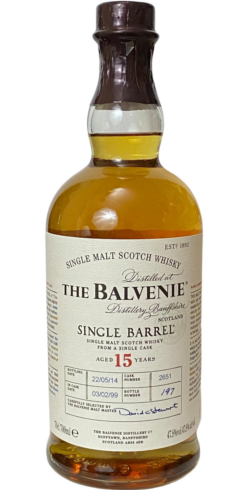 Balvenie 15-year-old Single Barrel