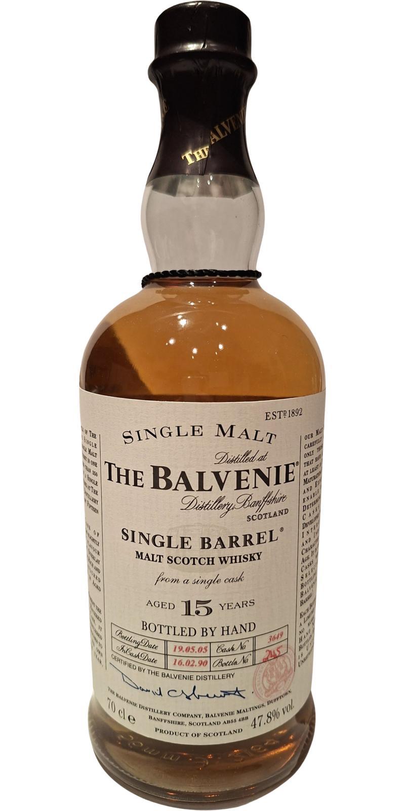 Balvenie 15-year-old Single Barrel