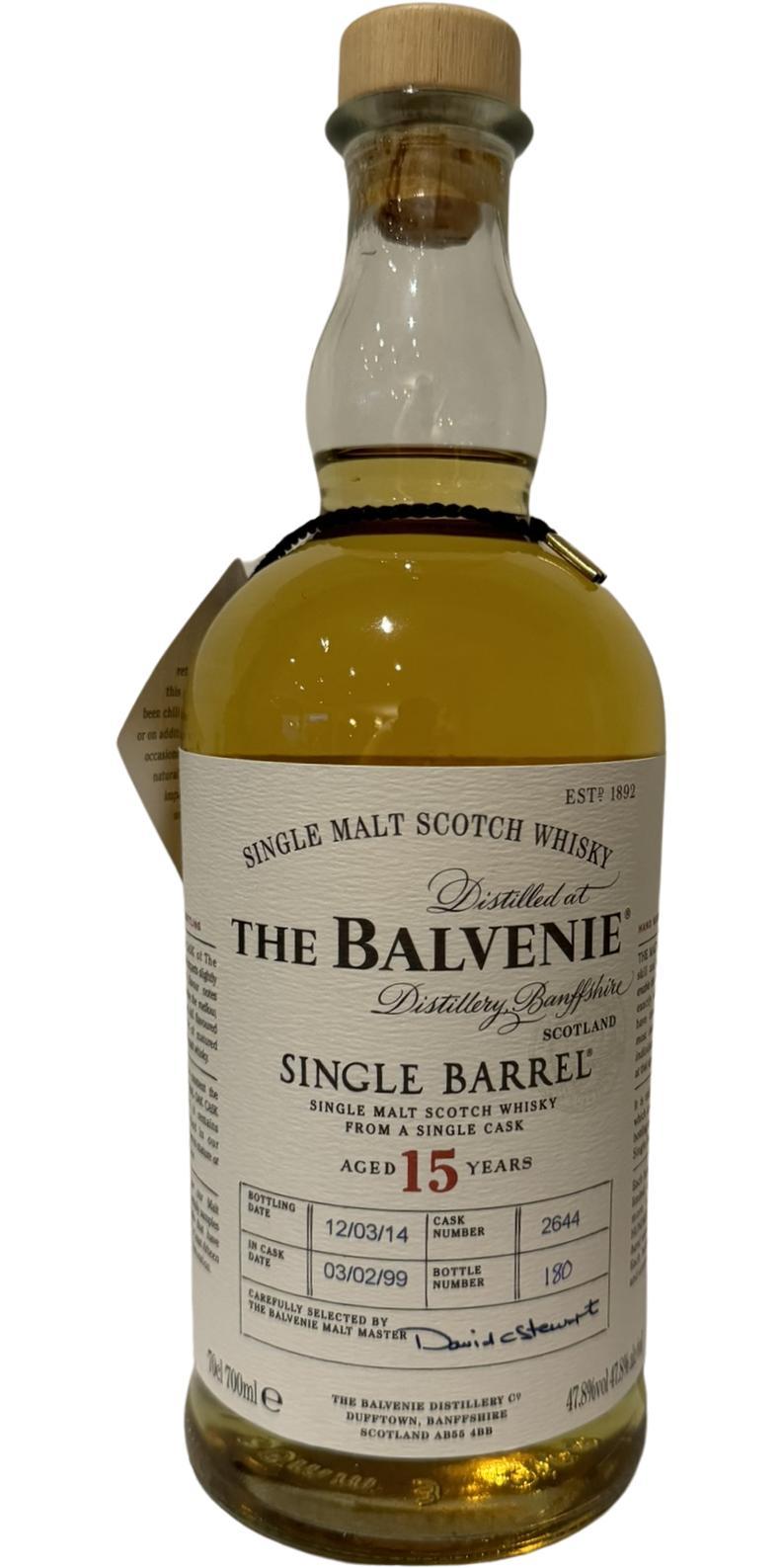 Balvenie 15-year-old Single Barrel