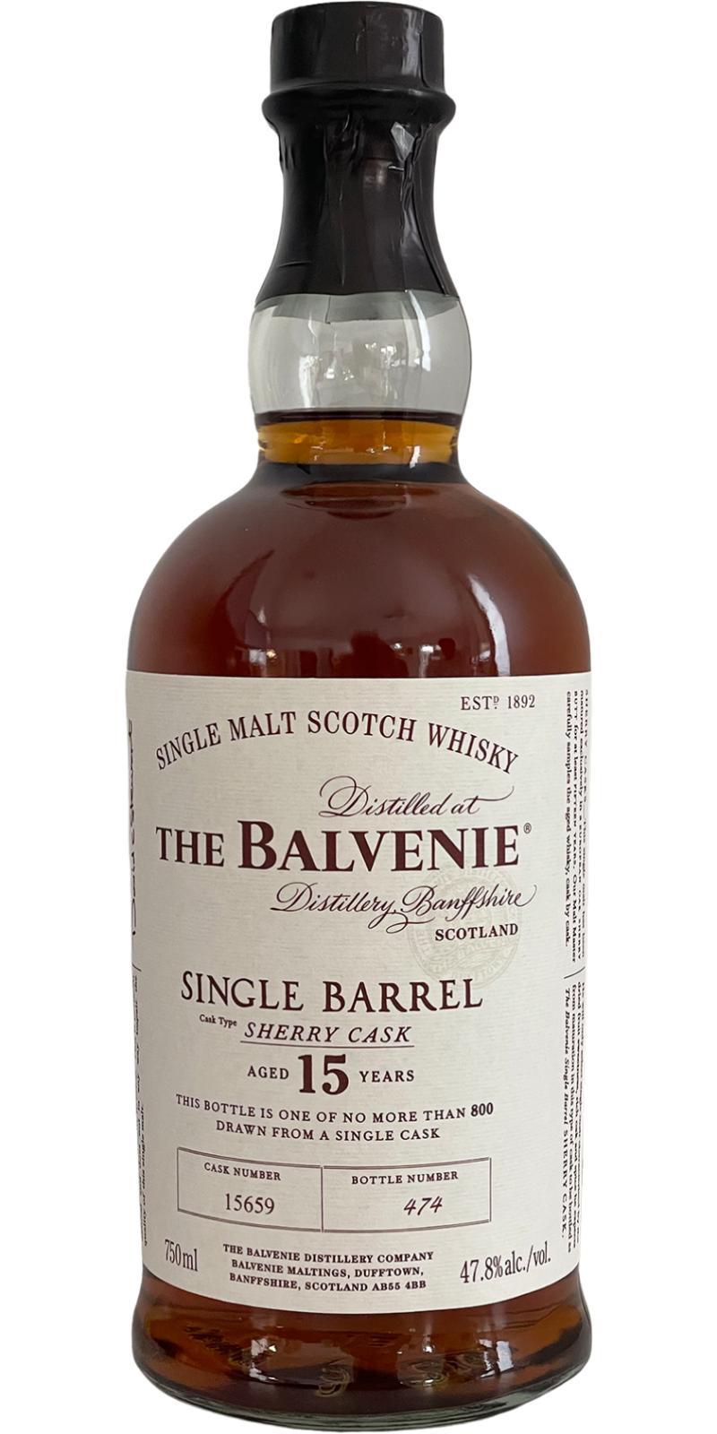 Balvenie 15-year-old Single Barrel - Sherry Cask