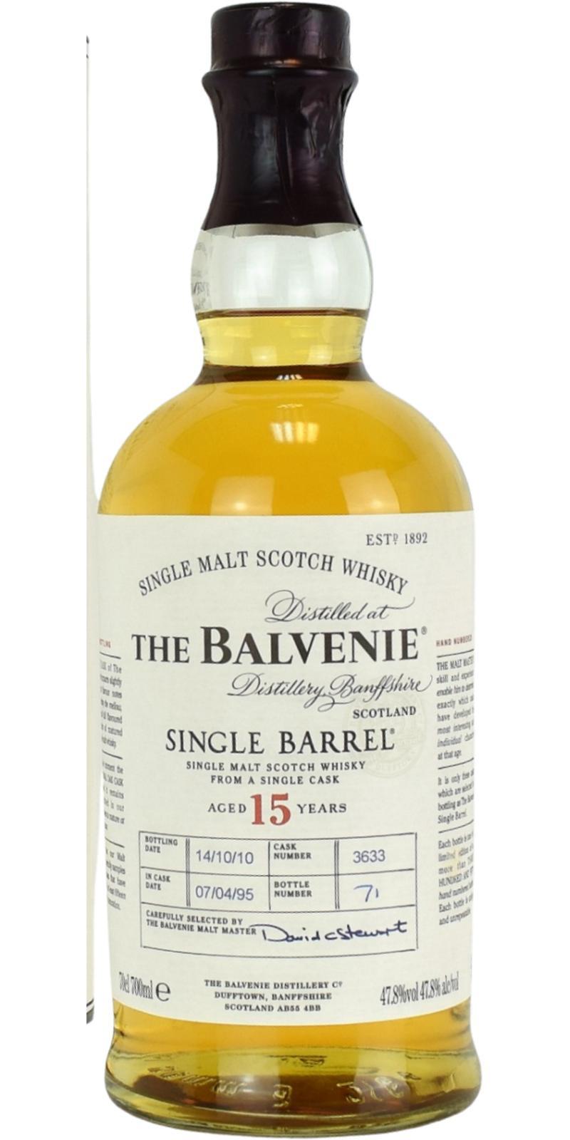 Balvenie 15-year-old Single Barrel