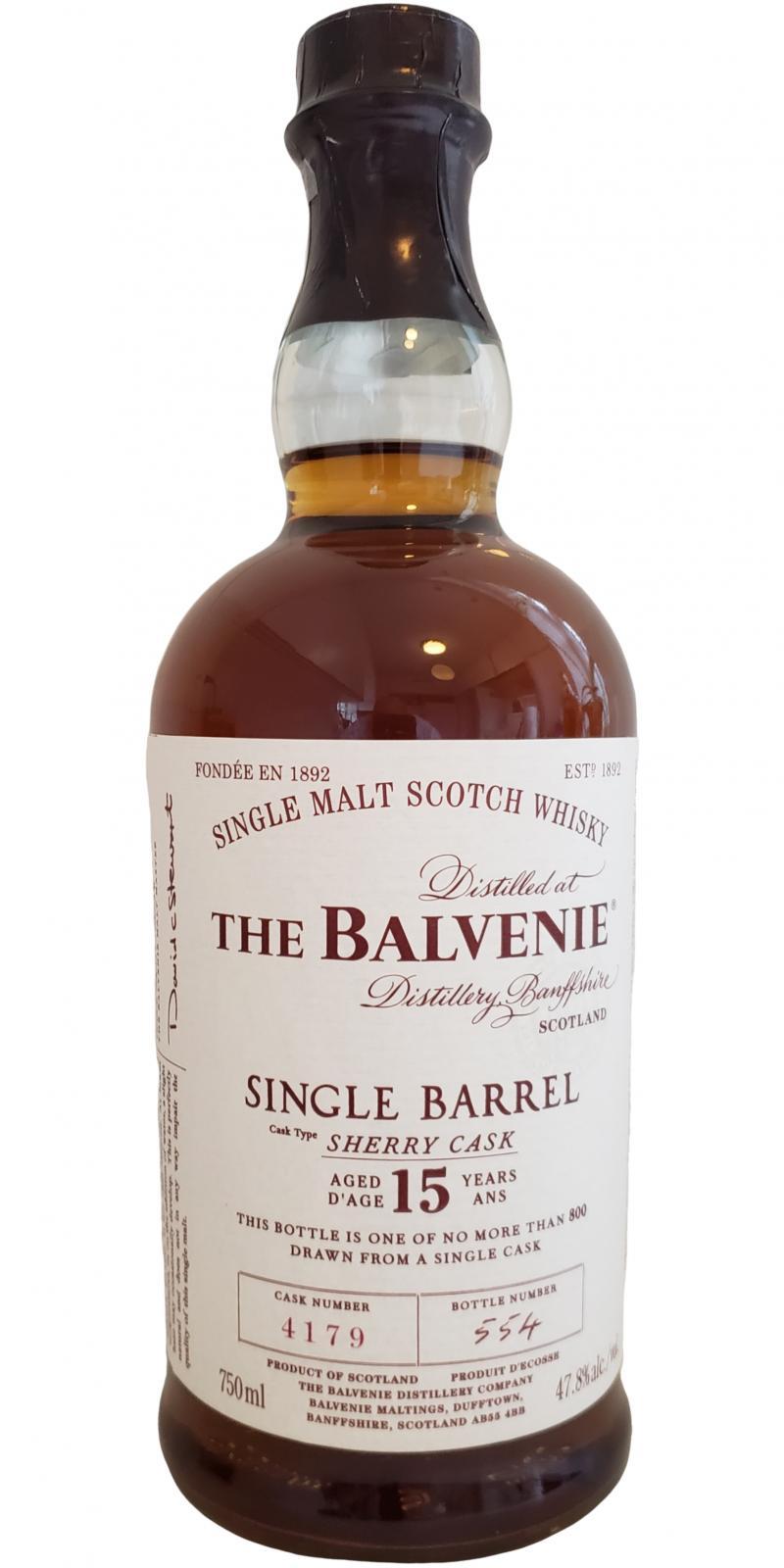 Balvenie 15-year-old Single Barrel - Sherry Cask