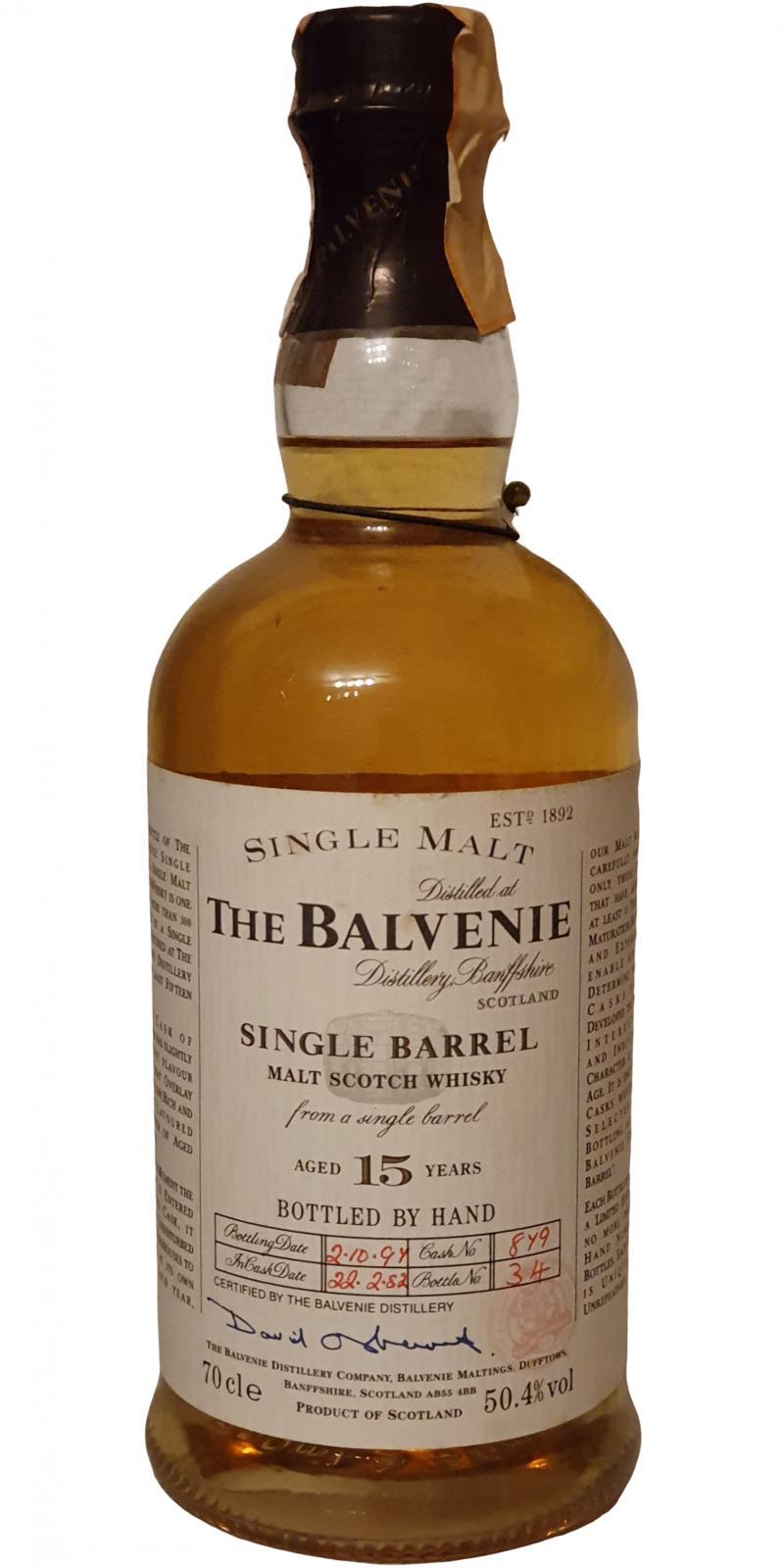 Balvenie 15-year-old Single Barrel