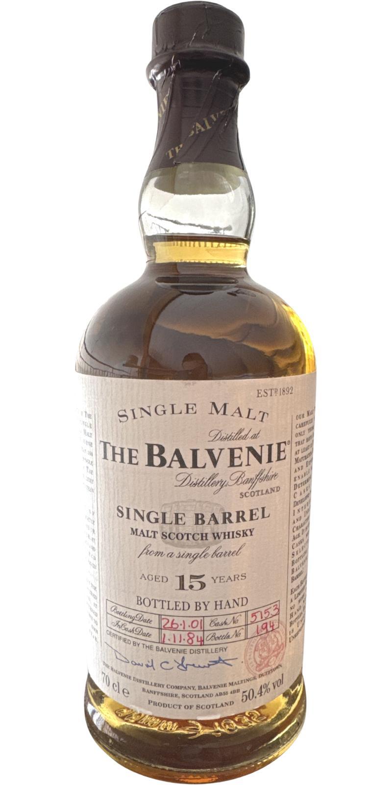 Balvenie 15-year-old Single Barrel