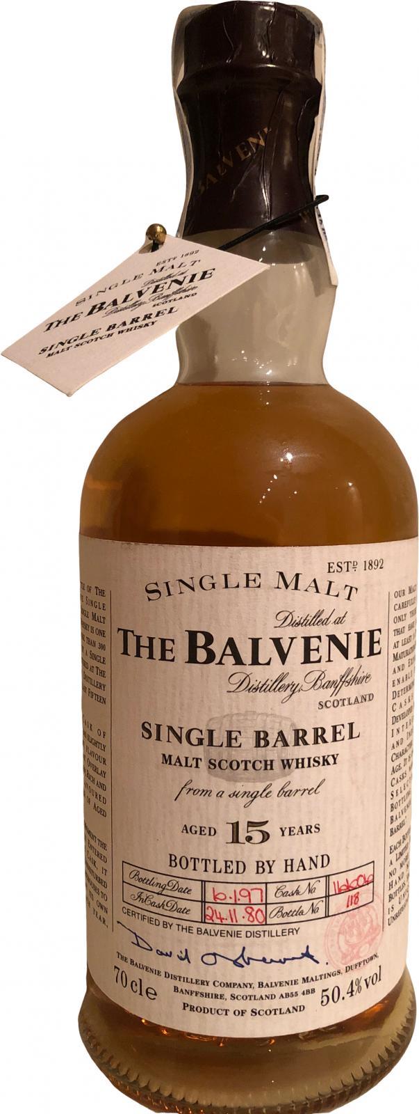 Balvenie 15-year-old Single Barrel