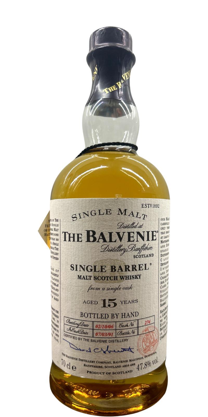Balvenie 15-year-old Single Barrel