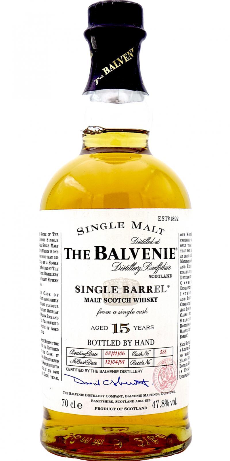Balvenie 15-year-old Single Barrel