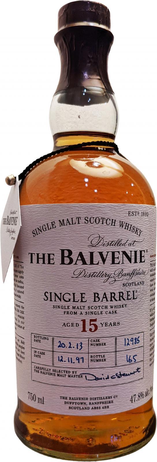 Balvenie 15-year-old Single Barrel