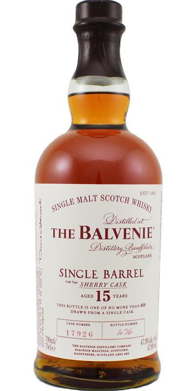 Balvenie 15-year-old Single Barrel - Sherry Cask
