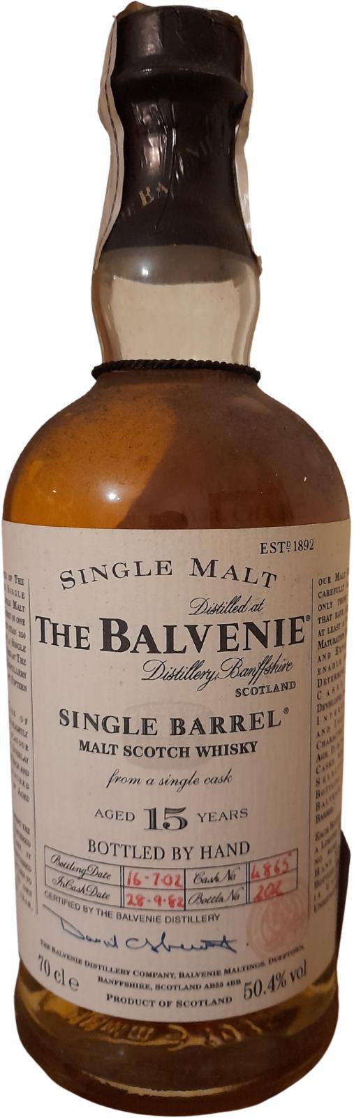 Balvenie 15-year-old Single Barrel