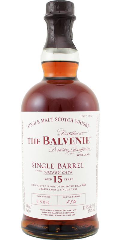 Balvenie 15-year-old Single Barrel - Sherry Cask