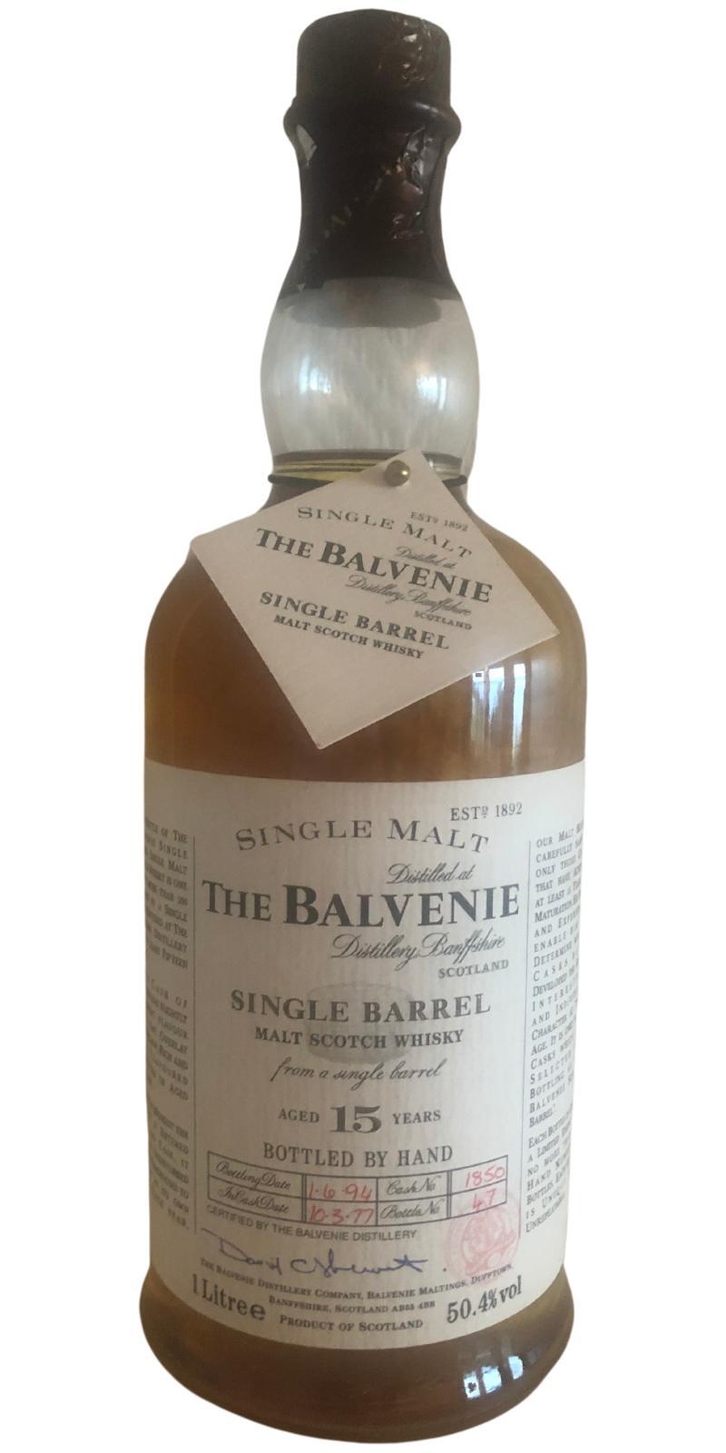 Balvenie 15-year-old Single Barrel