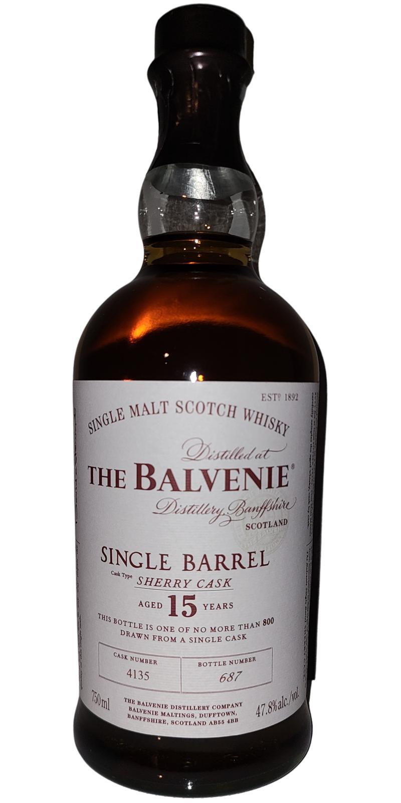 Balvenie 15-year-old Single Barrel - Sherry Cask