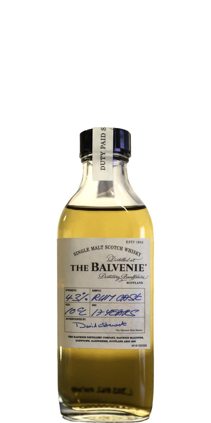Balvenie 17-year-old Duty Paid Sample