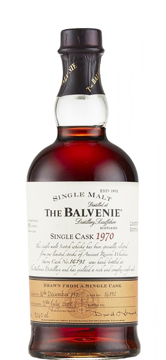 Balvenie 1970 Single Cask